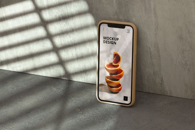 高质量真实光影iPhone手机APP界面贴图展示UI设计提案样机模板