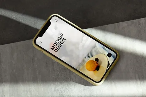 高质量真实光影iPhone手机APP界面贴图展示UI设计提案