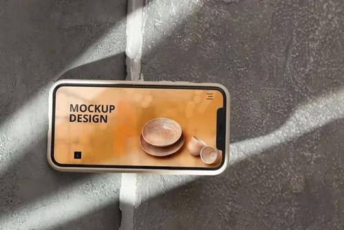 高质量真实光影iPhone手机APP界面贴图展示UI设计提案样机模板