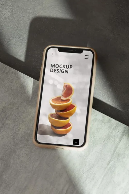 高质量真实光影iPhone手机APP界面贴图展示UI设计提案