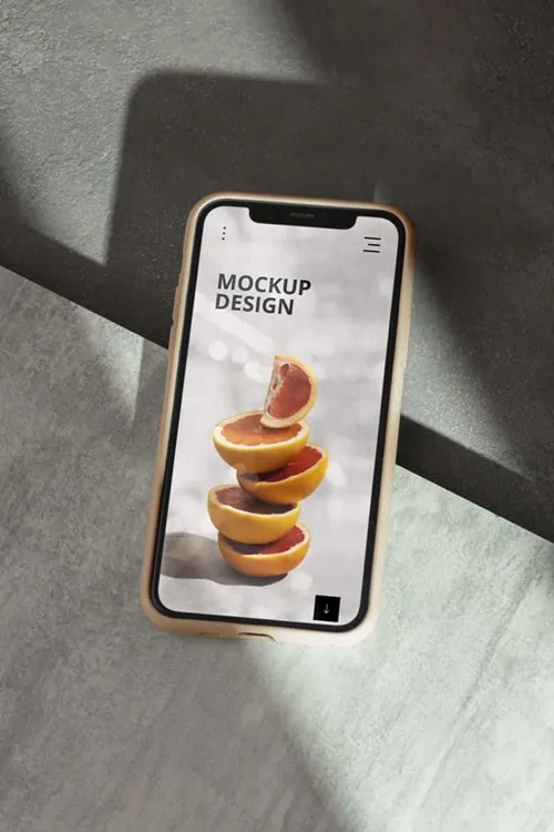 高质量真实光影iPhone手机APP界面贴图展示UI设计提案样机模板