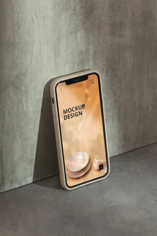 高质量真实光影iPhone手机APP界面贴图展示UI设计提案样机模板