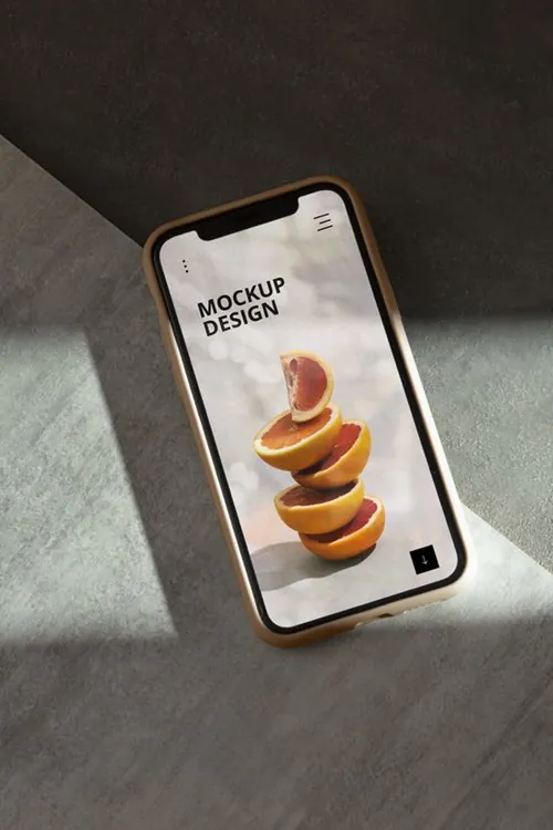 高质量真实光影iPhone手机APP界面贴图展示UI设计提案样机模板