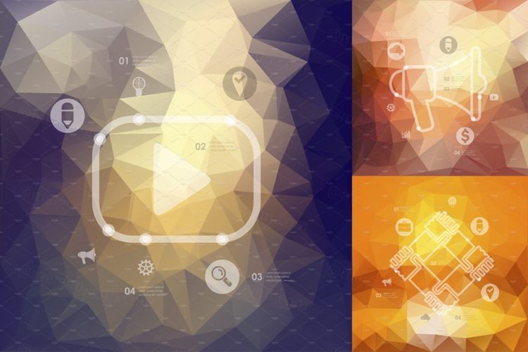 营销时间轴手绘信息图表插画合集 marketing time