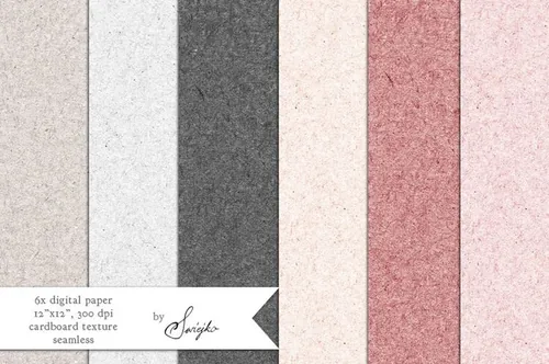 纸板纹理设计背景Cardboard Paper , Pattern