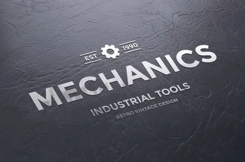 Metallic Logo Mockup 金属工艺LOGO标志展示