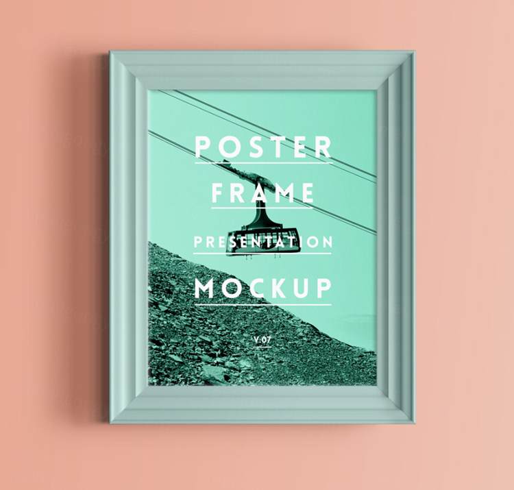 高端奢华风格海报框架样机 Psd Poster Frame Mockup Vol7