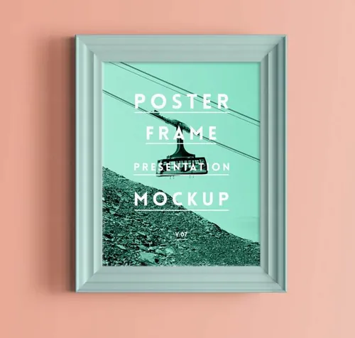 高端奢华风格海报框架样机 Psd Poster Frame Mockup Vol7