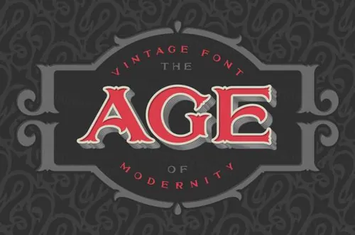 年代感的字体 The age of modernity font