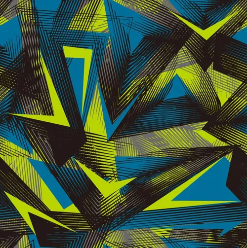 时尚创意抽象几何图形元素矢量插图背景设计素材Abstract seamless geometric pattern