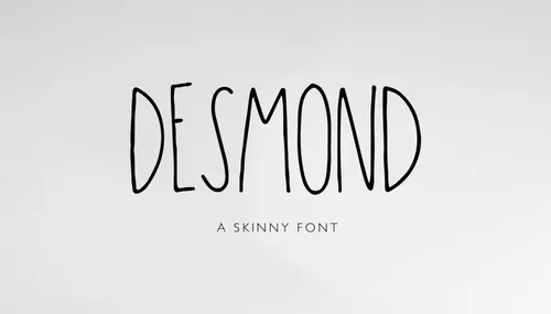 可爱的字体 Desmond
