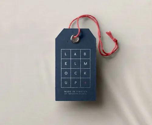 服装吊牌样机 Psd Label Brand Mockup Vol4