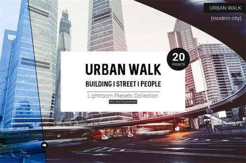 20组大师级城市摄影LR调色预设素材 Urban Walk Light