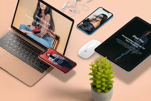 一组UI项目设备展示样机 Project Devices Showcase vol6