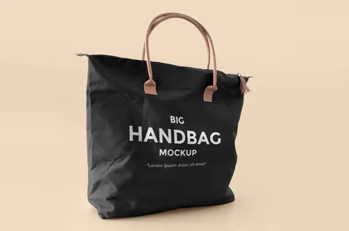 大的手提包模型PSD贴图模板Big Handbag Mockup