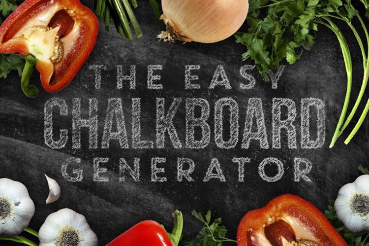 黑白字图层样式 Chalkboard Generator