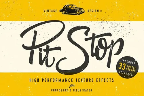 怀旧纹理的图层样式 PitStop  Subtle Text