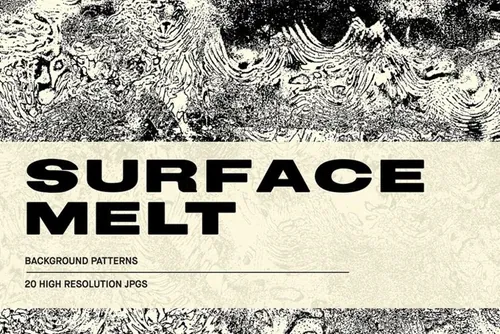 未来派复古概念抽象融化失真纹理素材合辑 Surface Me