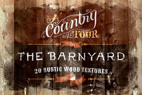 20种特别木纹背景纹理素材 The Barnyard
