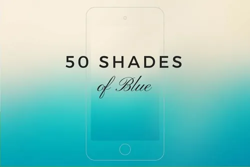 50个蓝色渐变阴影素材背景纹理素材 50 shades