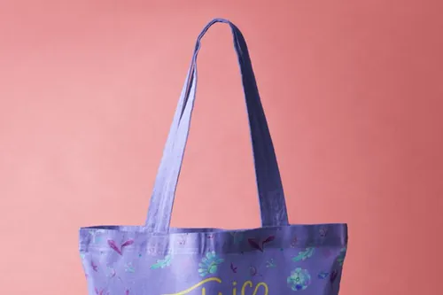 优雅的psd手提袋模型样机 Psd Tote Bag Fabric Mockup Vol4
