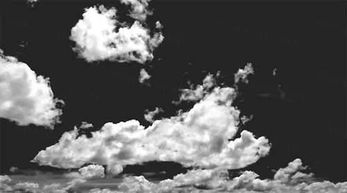 一组高清云彩素材 Black  White Sky Back