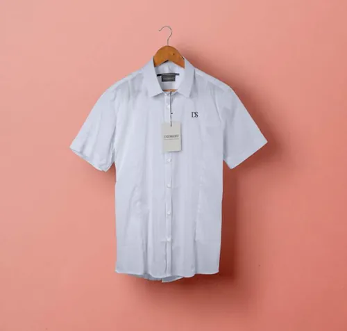纽扣衬衫系列的psd短袖礼服衬衫 Psd Short Sleeve Dress Shirt