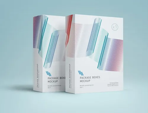 高质量的psd产品盒样机 Psd Product Box Package Mockup