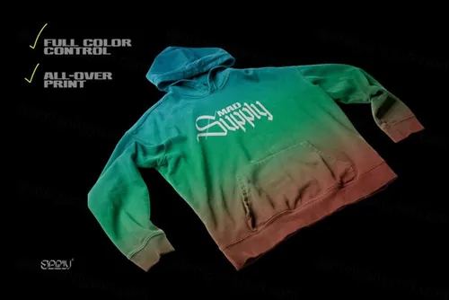 复古潮流街头服饰连帽衫卫衣设计展示样机模板 Vintage Pullover Hoodie Mockup
