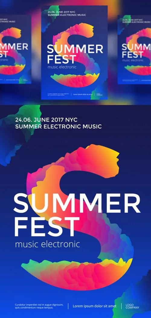 咖啡店抽象渐变背景海报传单 Latte coffee cup in coffee shop