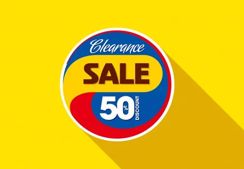 商业打折促销优惠活动sale标签海报背景矢量设计素材Sale shopping