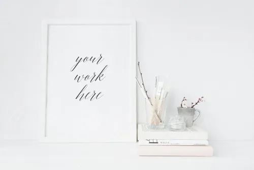 简单的艺术画框样机 Frame mock up  Nordic styleArtist