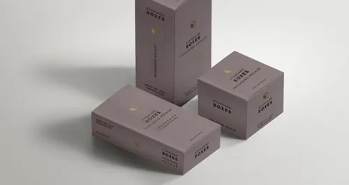 纸盒包装贴图PSD模板Standard Packaging Box Mockups