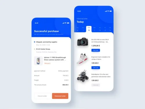 采购订单清单界面Sketch素材免费下载 Purchase Order