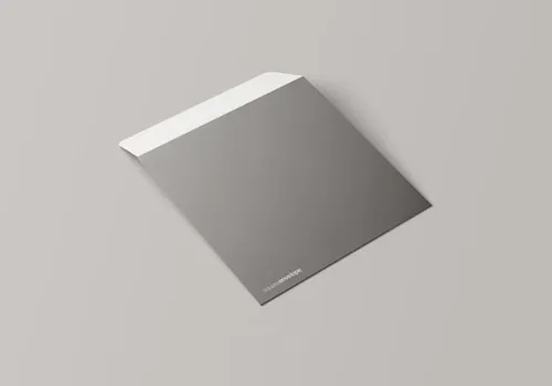 方形企业信封设计样机模板  Square Envelope Mockup