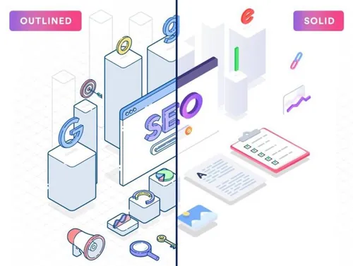 数字城市等距插图矢量元素Isometric illustra