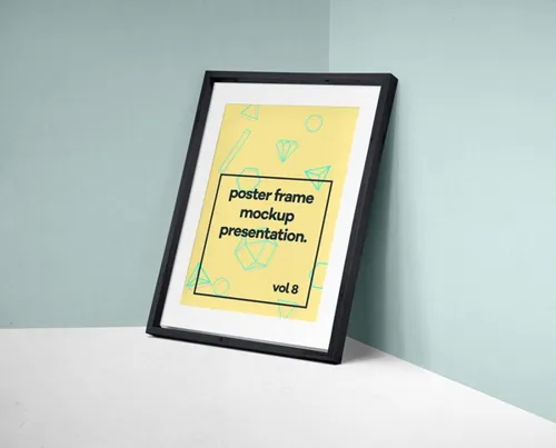 高质量psd海报样机 Psd Poster Frame Mockup Vol8