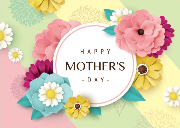 春天纸艺花卉母亲节三八妇女节女神节贺卡折页促销横幅海报banner矢量素材