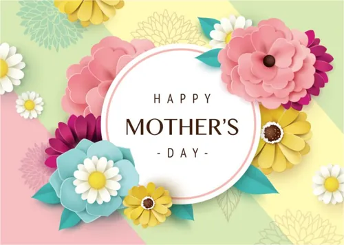 春天纸艺花卉母亲节三八妇女节女神节贺卡折页促销横幅海报banner矢量素材