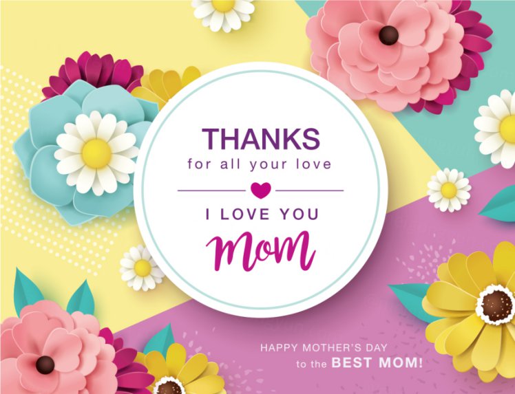 春天纸艺花卉母亲节三八妇女节女神节贺卡折页促销横幅海报banner矢量素材