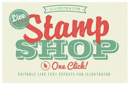 经典图层样式纹理 Stamp Shop