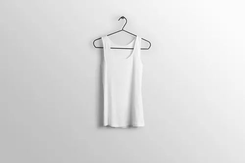 男士无袖背心服装设计样机提案PSD模板 Mockup of different clothing