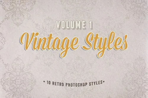 经典ps图层样式 Vintage Photoshop Sty