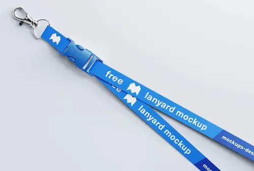 工作证员工牌挂绳吊绳品牌VI设计提案样机PSD模板 Lanyard mockup / 15