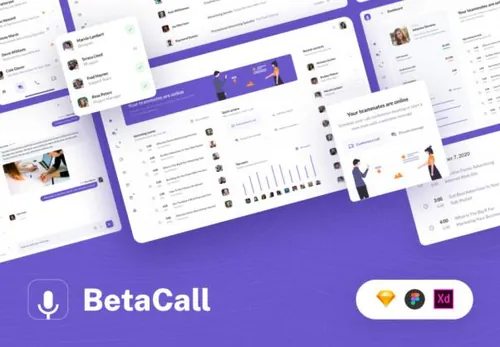 在线视频会议远程协作聊天会议屏幕共享UI界面套件 BetaCall U