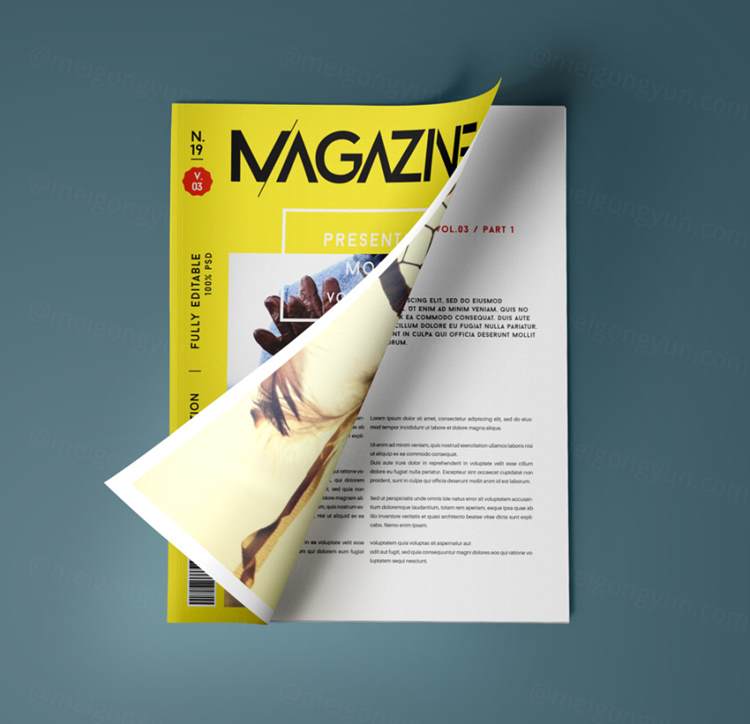时尚杂志样机 Psd Magazine Mockup View Vol3