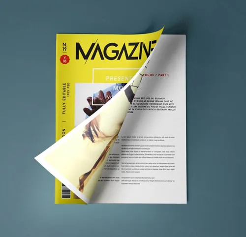 时尚杂志样机 Psd Magazine Mockup View Vol3