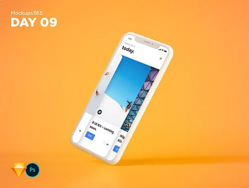 iphone X苹果手机显示设备贴图样机透视图模型Mockups 09