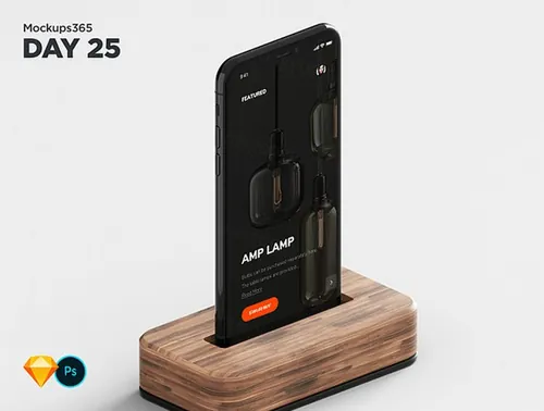 iphone X苹果手机显示设备贴图样机透视图模型Mockups 25