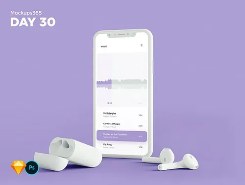 iphone X苹果手机显示设备贴图样机透视图模型Mockups 30